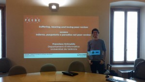 Francisco Grimaldo at the GECS Seminar in Brescia